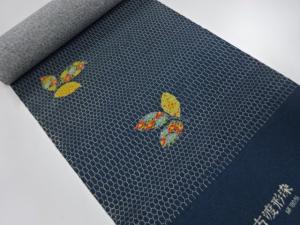 アンティーク　正絹　紬　着尺反物